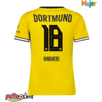 Camiseta Borussia Dortmund Ethan Nwaneri #18 Primera Equipación para mujer 2026-27 manga corta
